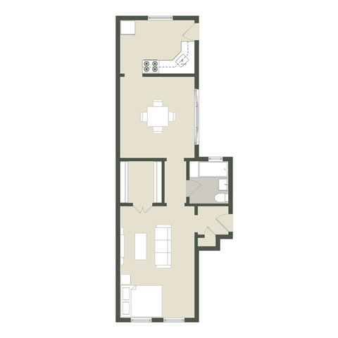 5634-42 N. Magnolia Ave. Studio Apartment, Supera for Rent - Photo Gallery 6